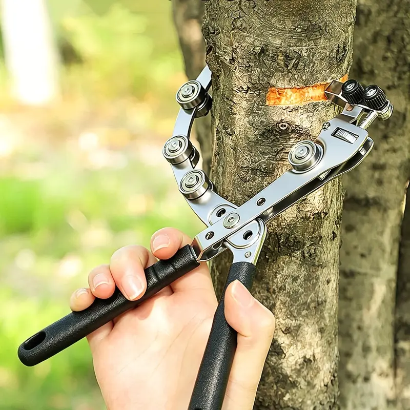5 Piece Fruit Tree Girdling Tool Set  Heavy-Duty Adjustable Pulley Equipment | Fruit Tree Bark Ring Cutter | Replaceable Blade Ring Cutting Knife | Plant Girdling Shear & Grafting Tools, Ideal for Bonsai, Orchards and Landscape Growers