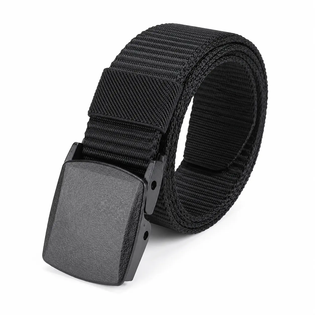 Heavy-Duty Adjustable Tactical Belt for Men – Durable Nylon Webbing with Quick-Release Buckle, Ideal for Outdoor Activities, Military Training, Everyday Wear, Hiking, Camping, and Student Use – Lightweight and Versatile Design
