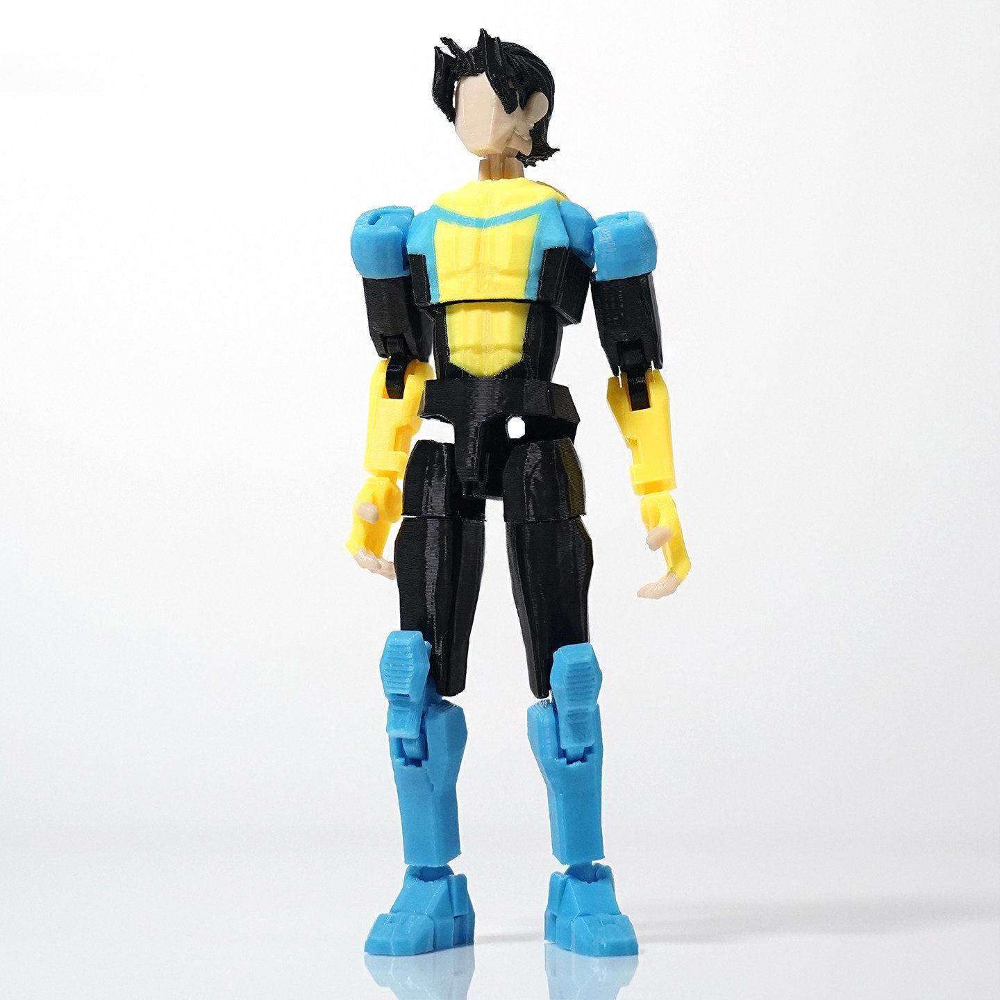 In Stock New 3D Printed Invincible T13 Dummy 13 Action Figure Multi-Jointed Movable Shapeshift Superhero Model Toy