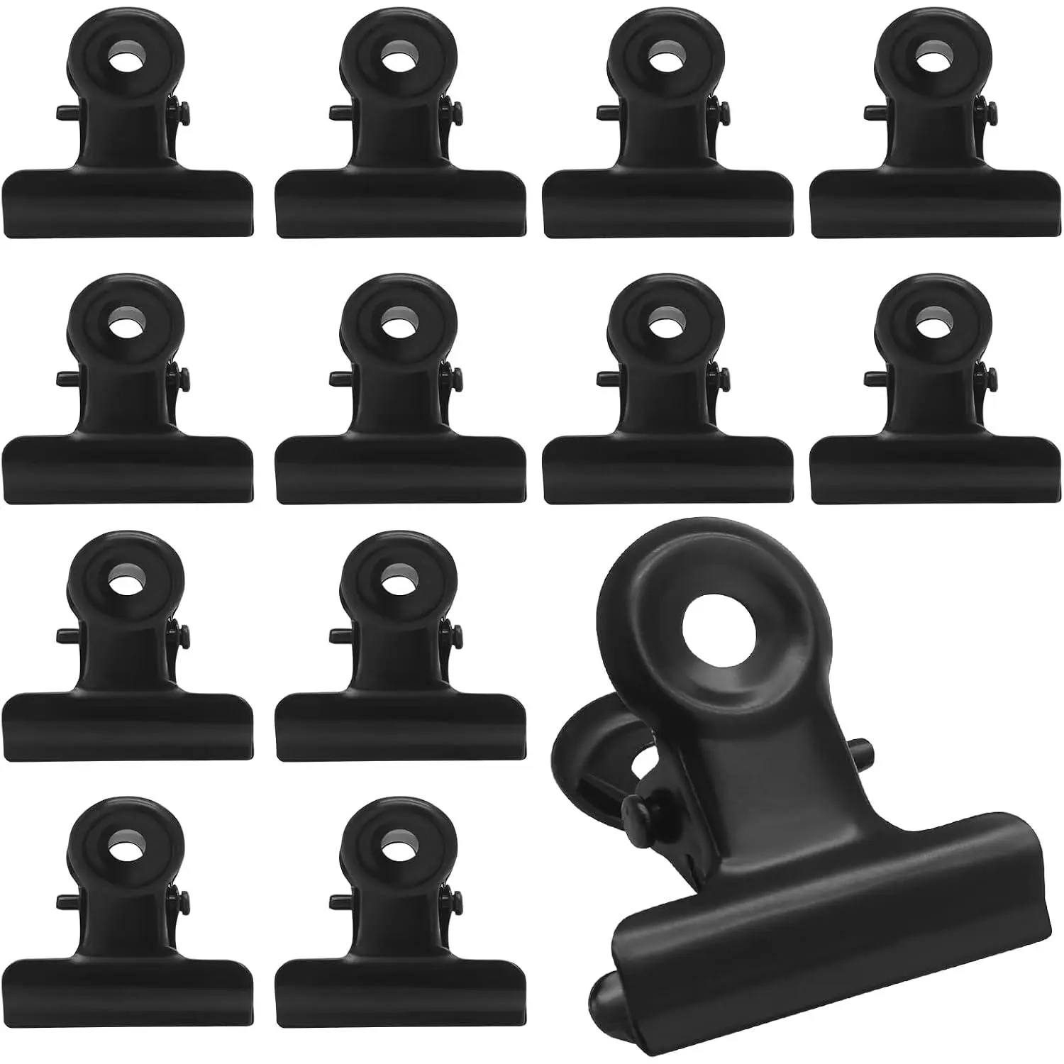 40 Pack Black 0.78 Inch Metal Small Bulldog Clips, Hinge Clips | Hinge Binder Clips, Ideal for Drawings Tags Bags, Crafts Office  Kitchen