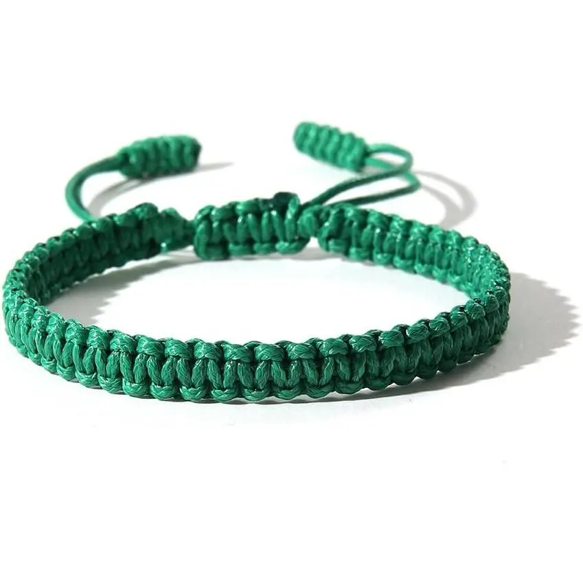 Boho Surfer Braided Bracelets Adjustable Rope Anklets for Couple Women Men