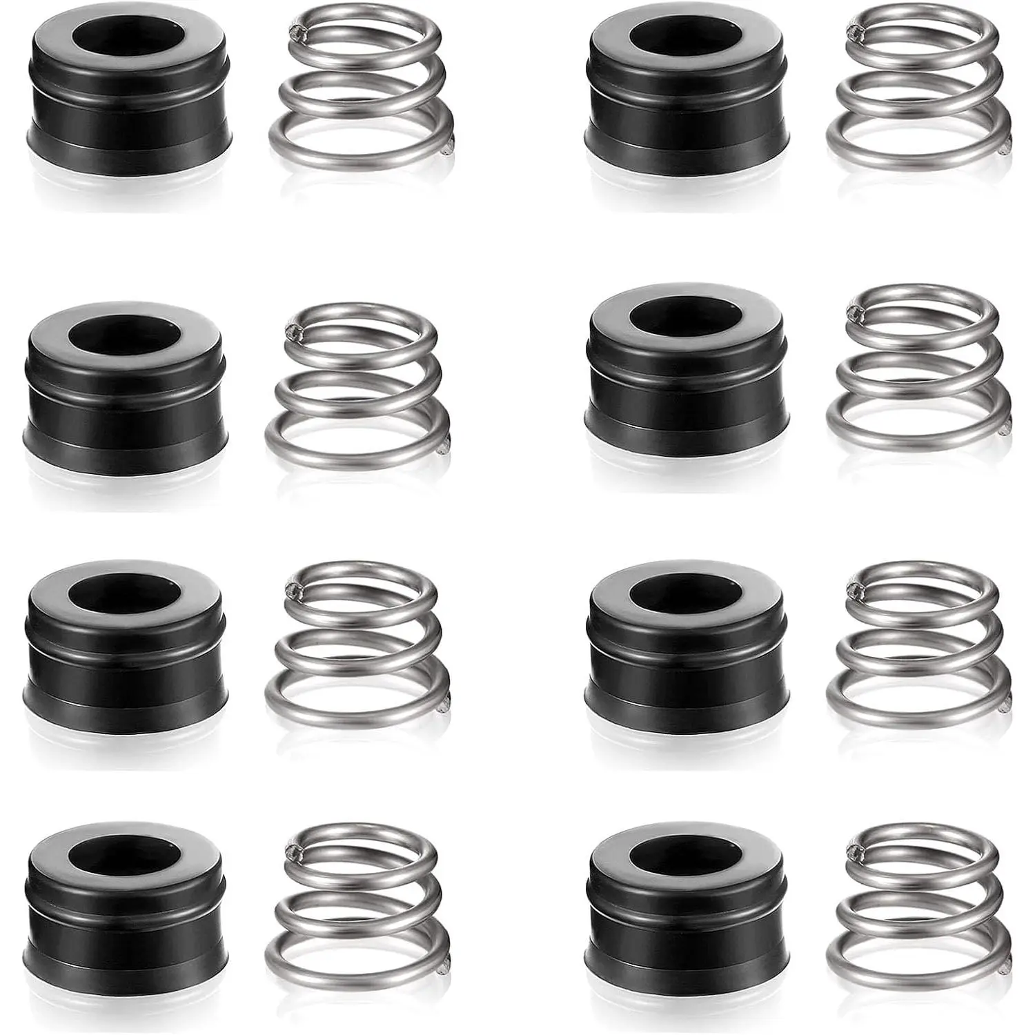 24-Core Metal+Rubber Sealing Ring Plumbing Repair Kit with Faucet Seat Springs, Exquisite Workmanship, Easy Installation for Single/Double-Handle Taps & Sinks, Bathtubs, Valve Attachments, Easy To Install