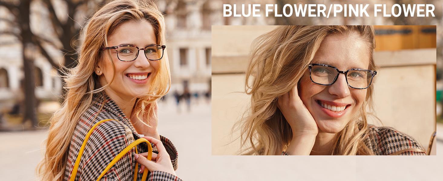 6 Pack Reading Glasses for Women, Reading glasses men, Blue Light Blocking Readers, Computer eye glasses, Cheaters