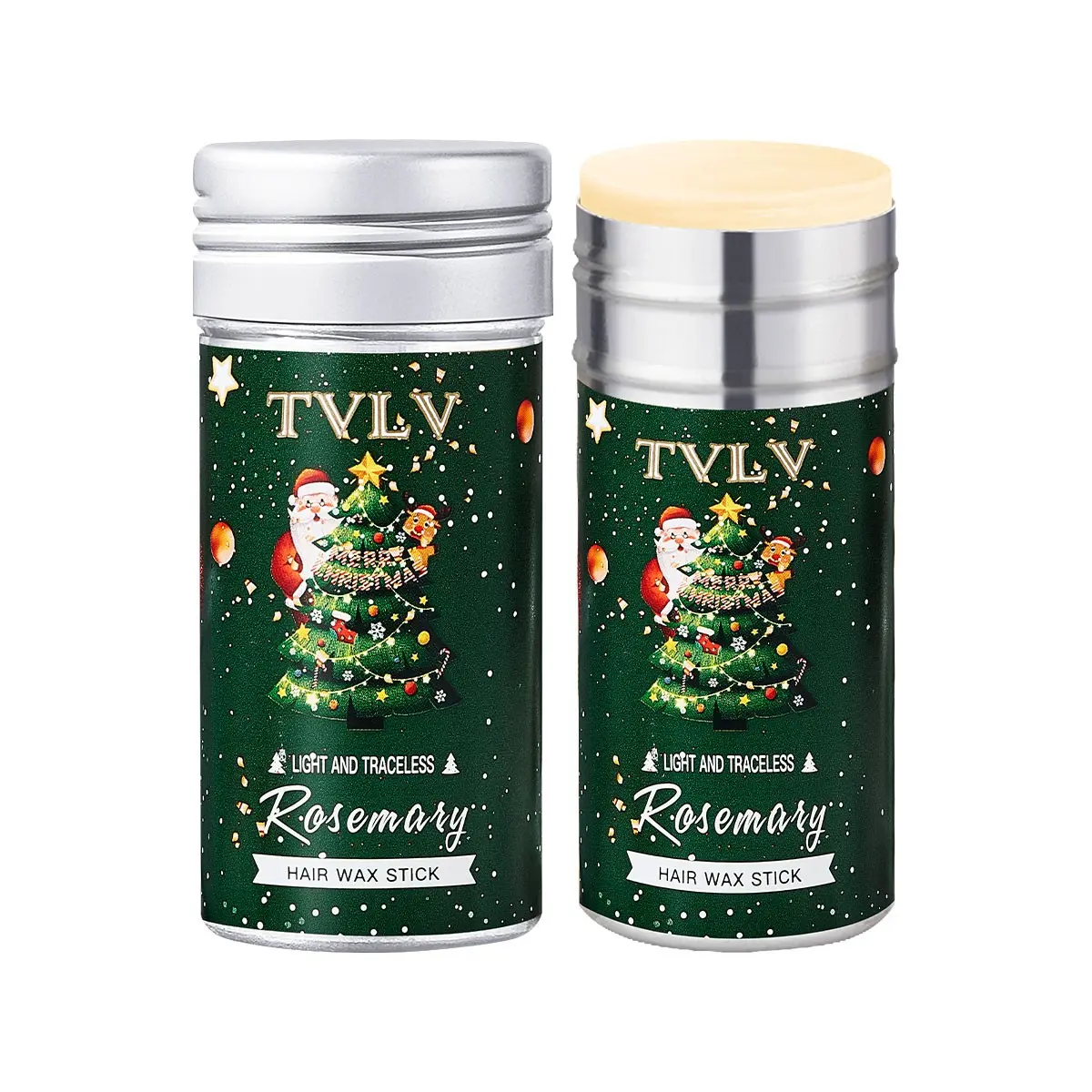 Unisex Hair Gel Stick, Strong Hold Solid Wax Bar, Anti-Frizz Bangs Control, Christmas Edition, Styling Jelly Pomade, Elasticity Primer