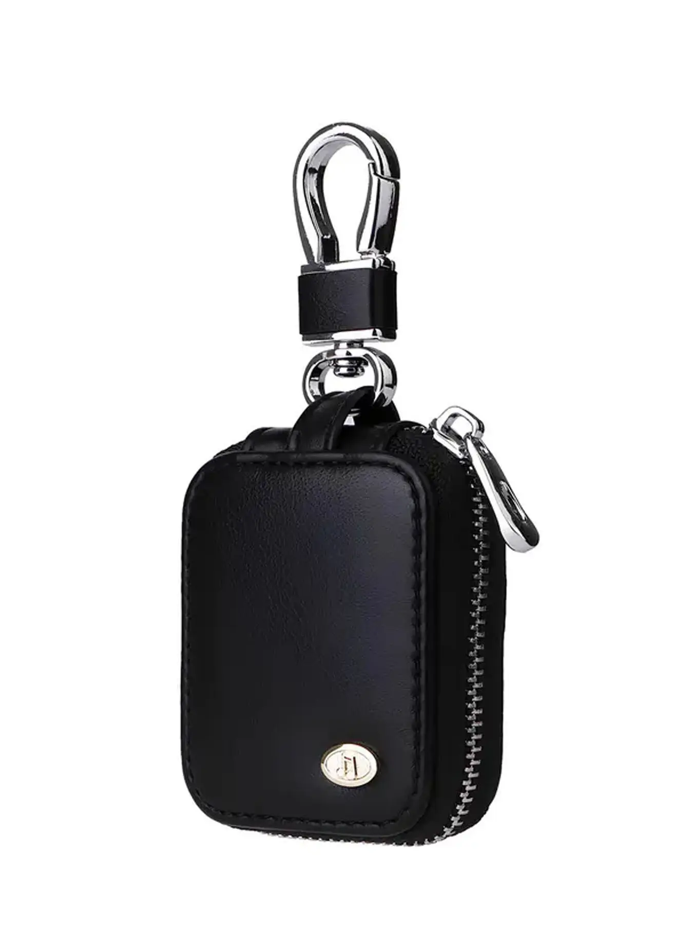 Universal Leather Earbud Case for AirPods Pro 4/3/2/1, Dustproof & Anti-scratch Travel Wireless Earbuds Bag, PU Leather Hard Portable Earphone Case Protective Storage Pouch Bag with Mesh Pocket & Keychain, Audio & Video Accessories