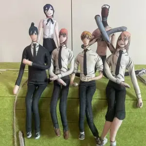 Anime Chainsaw Man Volkner Lacey Power Makima Cosplay Stuffed Dolls movable Abstract Wire Skeleton Halloween Prop