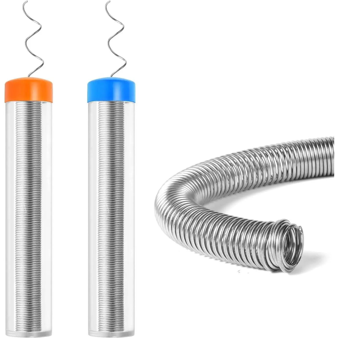 WLuogcu60/40 Solder Wire, 0.8mm & 1.0mm Rosin Core Solder, Low-Temperature Solder for Electronics & Electrical Component Repair, 27g Net Weight