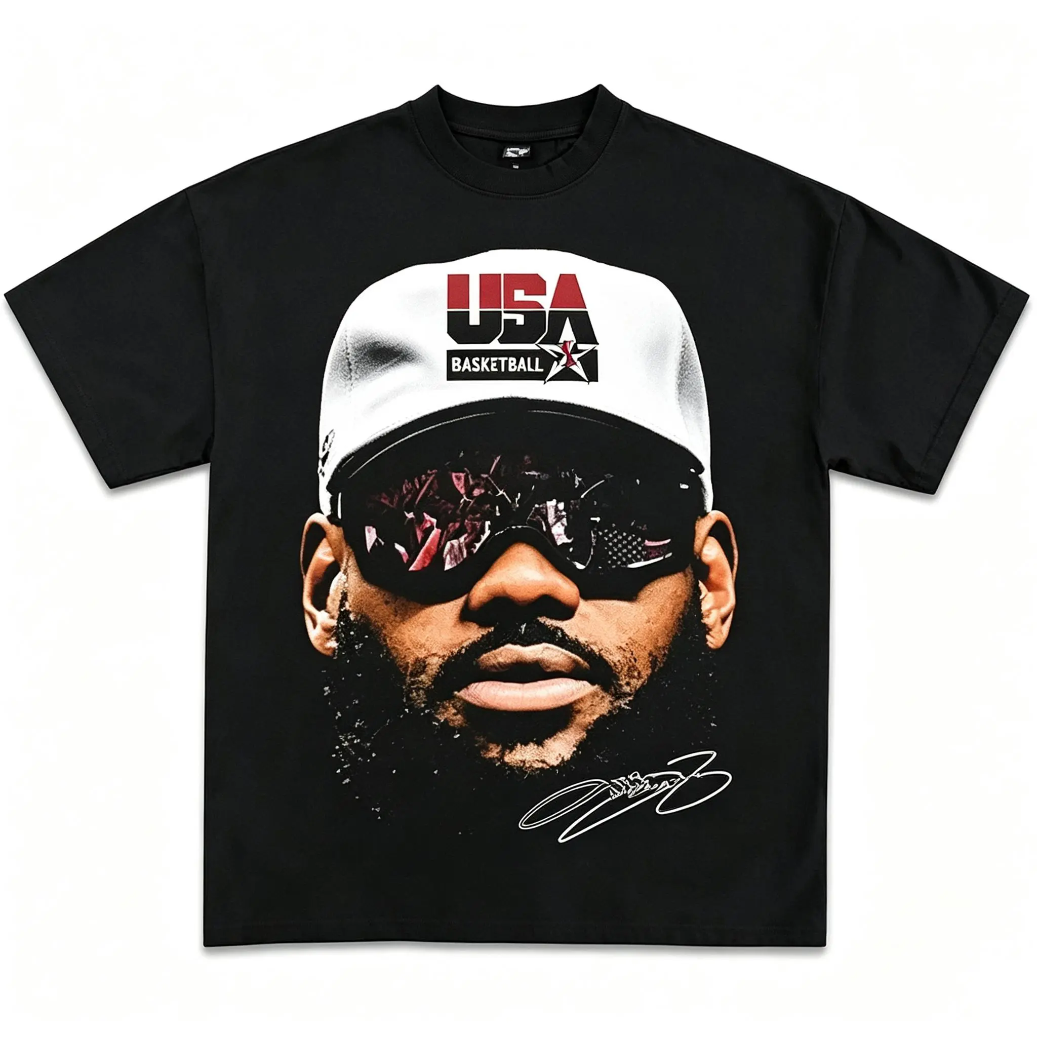 Vintage Basketball Graphic T Shirt, Y2K Streetwear Tee, Retro Hoop Style Cotton Short Sleeve Shirt for Men Women