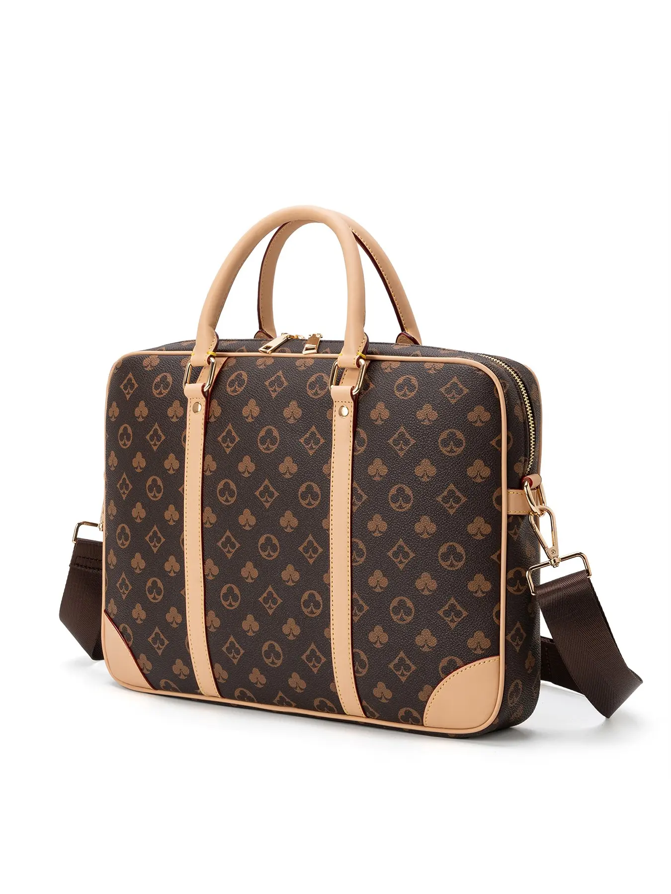 Women's Handbag Classic Fashion, Men's Briefcase Versatile Large Capacity A4 File Bag, 13 Inch Laptop Computer Case