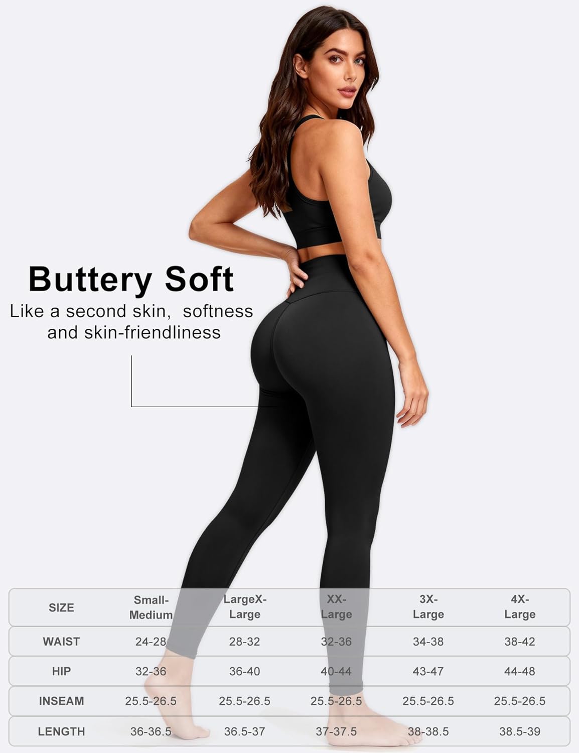 SKIKREMIO Plus Size High Waisted Leggings for Women, Soft Tummy Control Non See Through Yoga Workout Running Pants