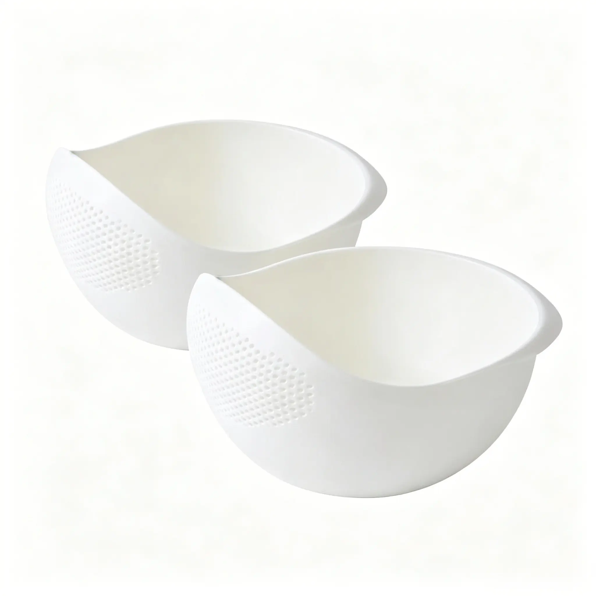 2 Piece Multi-Functional Kitchen Dish Drainer Basket, Food Safe Plastic with Drain Holes, Space-Saving Design for Small Kitchens
