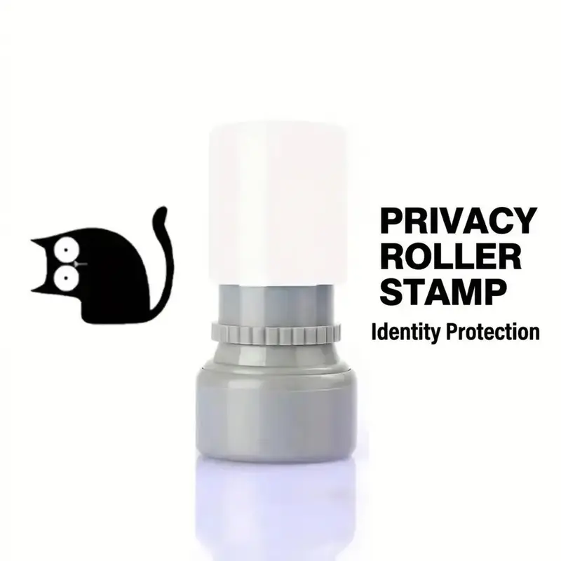 Cat Pattern Stamp, 6 Counts/set Round Self-Inking Stamps, Return Address Stamp, Stamps For Mailing, Office Stationery & Supplies for School, Dormitory, Home