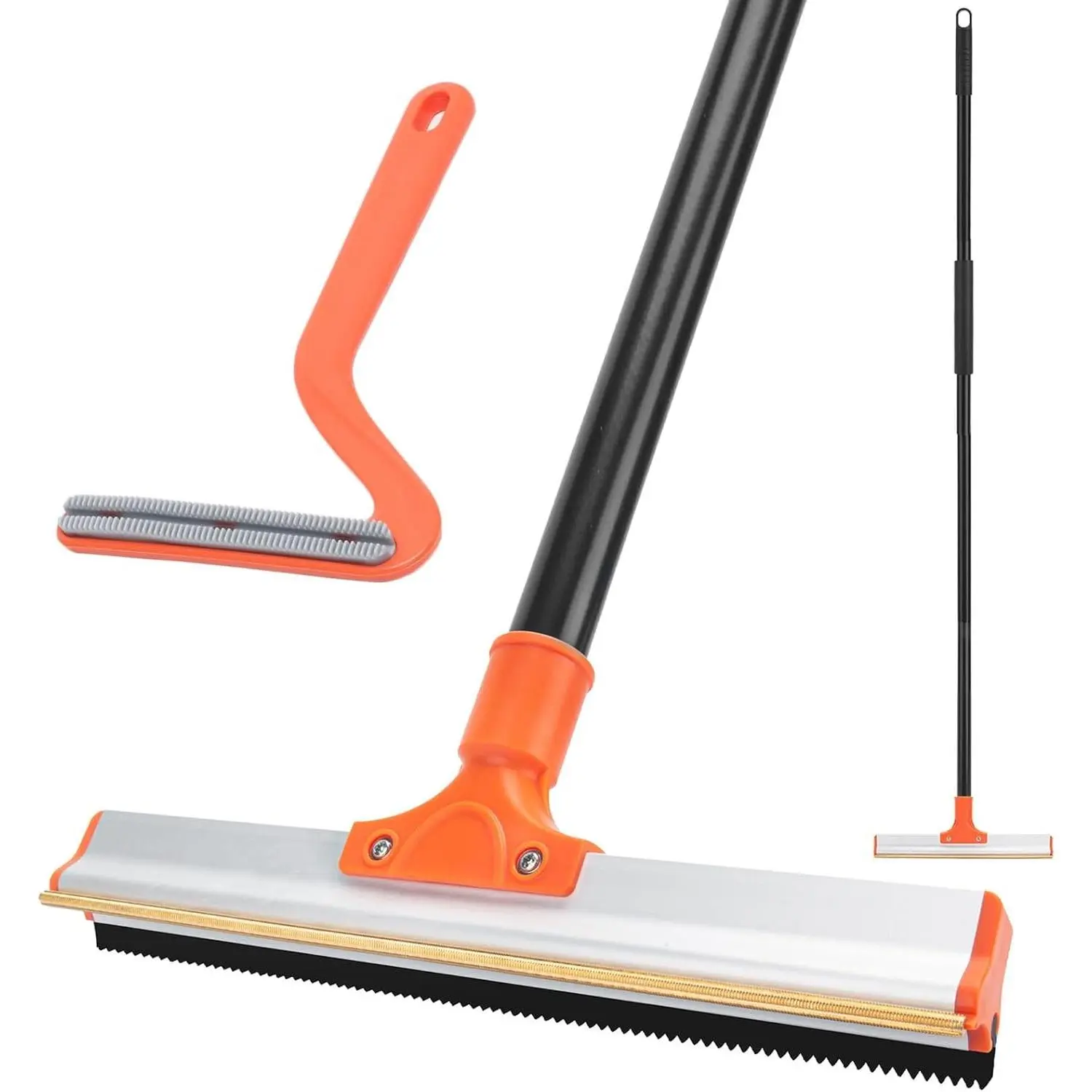 Pet Hair Removal Carpet Rake, 57in Long Handle Tool for Removing Hair, Fluffs Rugs and Cleaning Stair Carpets & Couches
