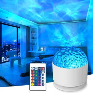 Luminorth Ocean Wave Projector Light 16 Colors Northern Lights 30 Modes Galaxy Ceiling Lamp for Bedroom Party Game Rooms with Remote Control