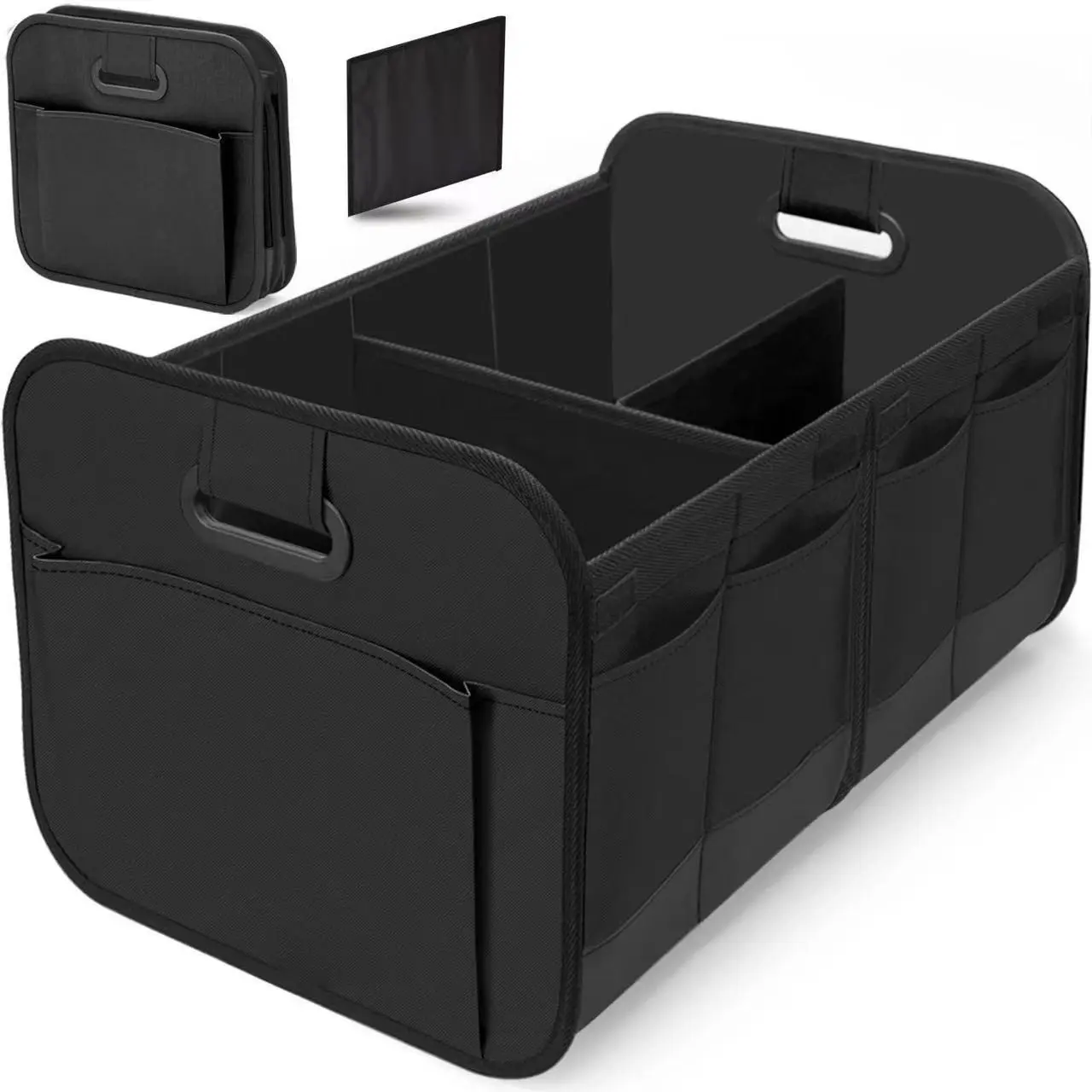 Car Trunk Organizer for Suvs and Sedans, Foldable Compact Storage Bag, 600D Oxford, Non-Slip Base, Car Accessories for Men and Women