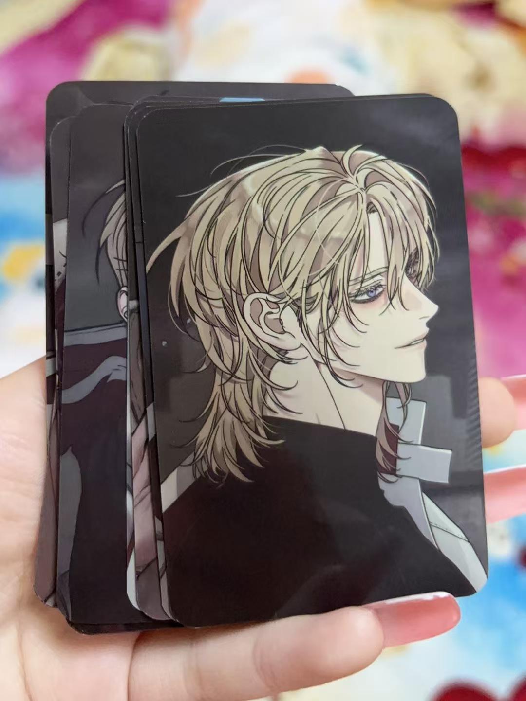 12 Pcs/Set Korean Manhwa Lomo Card Male Male Love Cute Boys Comic Characters HD Photocard for Fans Collection Decoration Gift