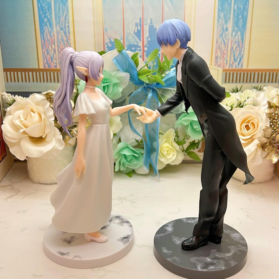 18-20cm Frieren: Beyond Journey's End Anime Figure Frieren Himmel Proposal Dance Action Figure PVC Ornaments Toy Brithday Gifts