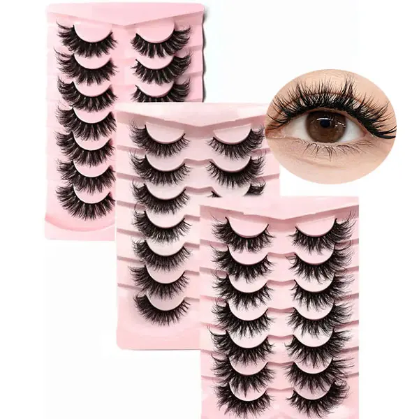 21 pairs false eyelashes in 3 styles，wispy cat eye lashes，d curl lash extension，girls wimpern，big eyelashes，makeup daily life，#lash free shipping，bratz lashes