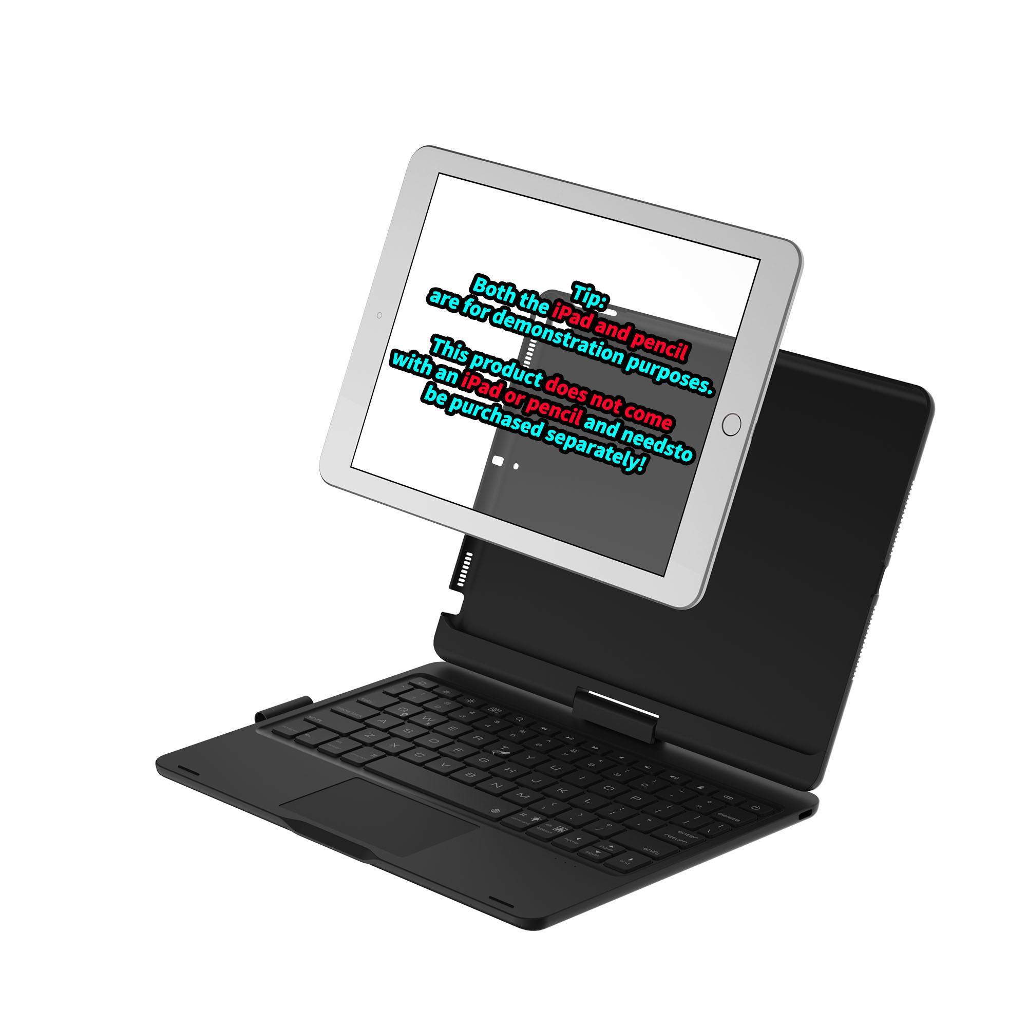 Multi-touch Tablet Keyboard Case, Portable Business Keyboard, Multifunctional Keyboard, Click-anywhere Trackpad, Keyboard with Touchpad, Suitable For iPad 10.2-inch(7/8/9 generation - 2019, 2020, 2021)-10.5 iPad Air3/Pro(2019/2017)