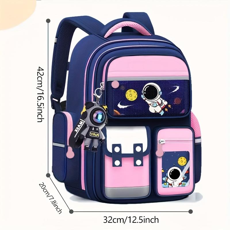 ERT-Latest Space-Themed Backpack, Lightweight and Durable with Multiple Pockets - Compartment, Casual Large Capacity Bag Suitable Travel and School, Perfect Back-to-School Gift, School Backpack Cute Backpack Set with Lunch Box Colorful Silk Juggling Scarv