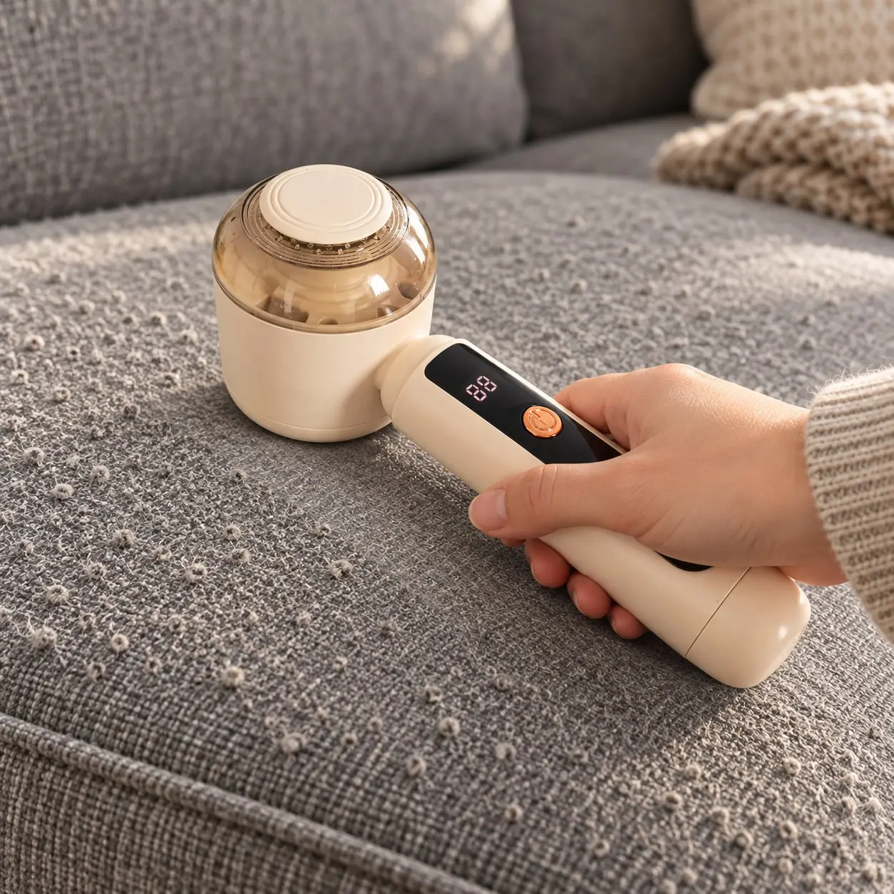 Electric Lint Remover with Brush, Portable Fabric Shaver, 3-Speed Sweater Shaver, Fast Lint Removal, Durable for Socks Coats Bedding, Rechargeable Lint Remover