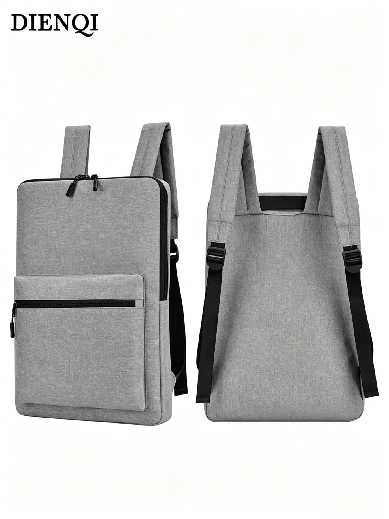 Slim Minimalist Lightweight Laptop Backpack, Water Resistant Oxford Fabric, Fits 14 Inch Notebook, Ideal for School and Short Business Travel, Casual Backpack
