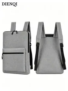 Slim Minimalist Lightweight Laptop Backpack, Water Resistant Oxford Fabric, Fits 14 Inch Notebook, Ideal for School and Short Business Travel