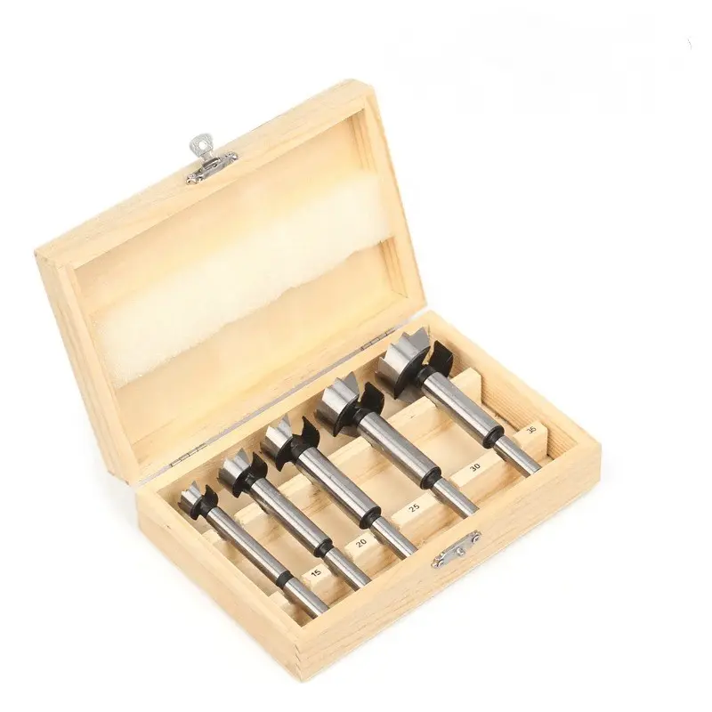 Home Woodworking Hole Cutter Set, High Carbon Steel Blade, Smooth Cutting, Anti-Slip Design, Ideal for DIY Crafts, Furniture Holes, Portable Storage Box Included
