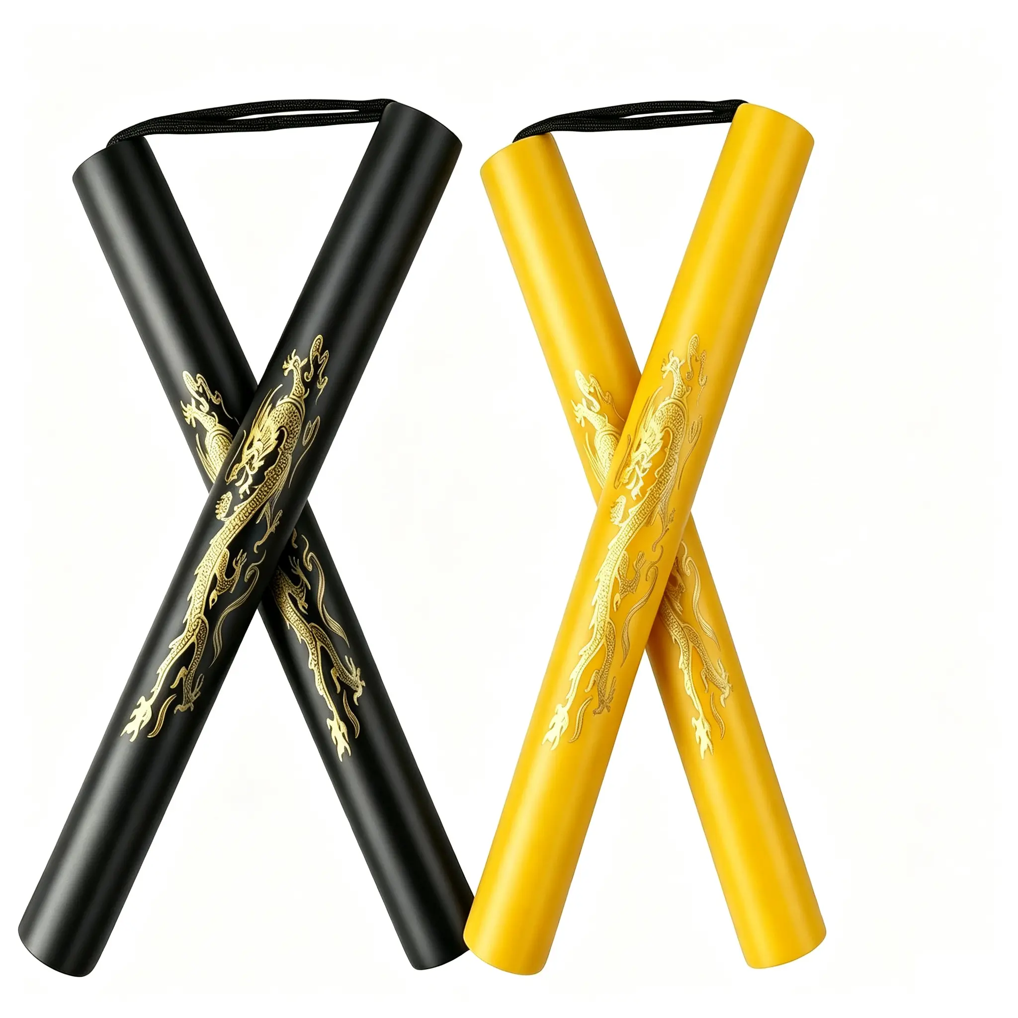 Safe EVA Foam Rubber Training Nunchaku - 10.6" Length Unisex Martial Arts Practice Tool for Kids & Beginners (Car Interior Decoration Accessory), Kids Practice, Rubber Foam