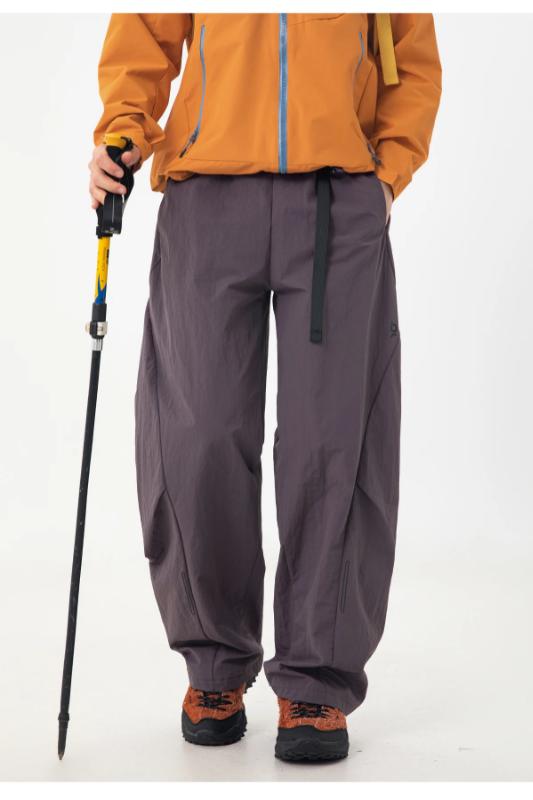 Kyn Apparel Men's 2026 Technical Cargo Pants Water-Resistant Workwear J-Cut Parachute Design Pleated Panel Active Trousers Loose Fit