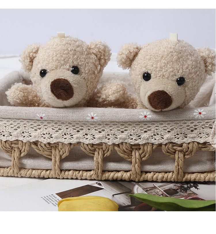 Cute teddy bear doll bear scarf bag pendant plush toy keychain creative doll