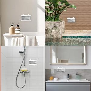 SICANDAENHK Keep your shower drain clog-free with this white wall-mounted shower hair catcher!Reusable, flexible hair collector traps hair effectively without blocking water flow, easy to install on smooth walls, simple to clean and reuse