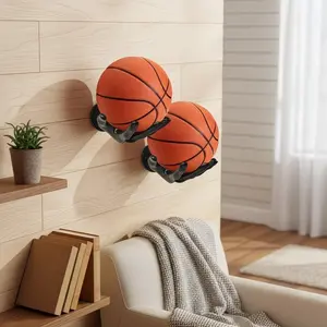 Creative Replica Hand Model Basketball Rack, Soccer Stand, Decorative Ball Holder, Storage and Display Rack for Sports Equipment