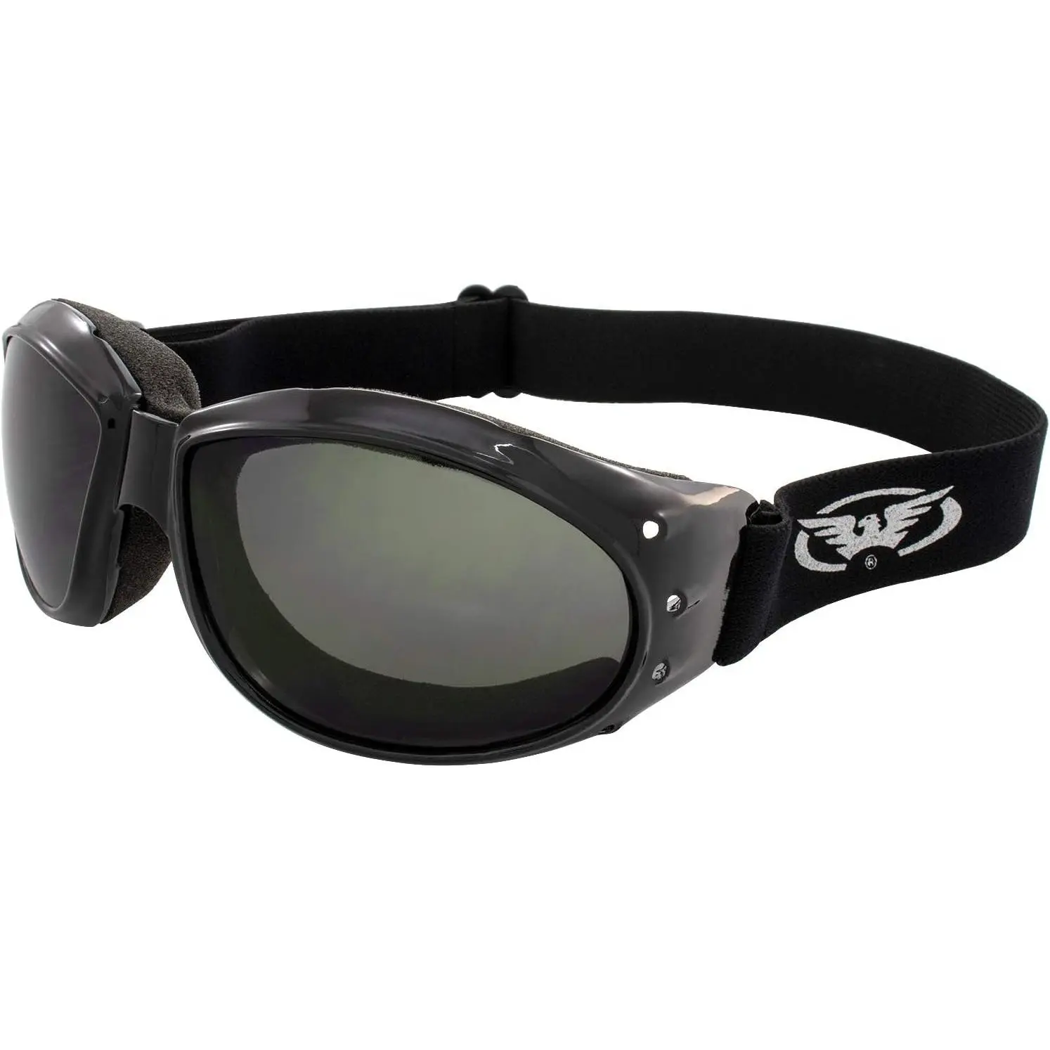Riding Goggles with Polycarbonate Lens,  Padding, and Ventilated Frame