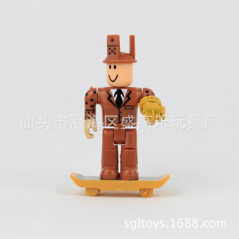Roblox building block figurine with accessories comes in two color boxes, packaged in bags popular