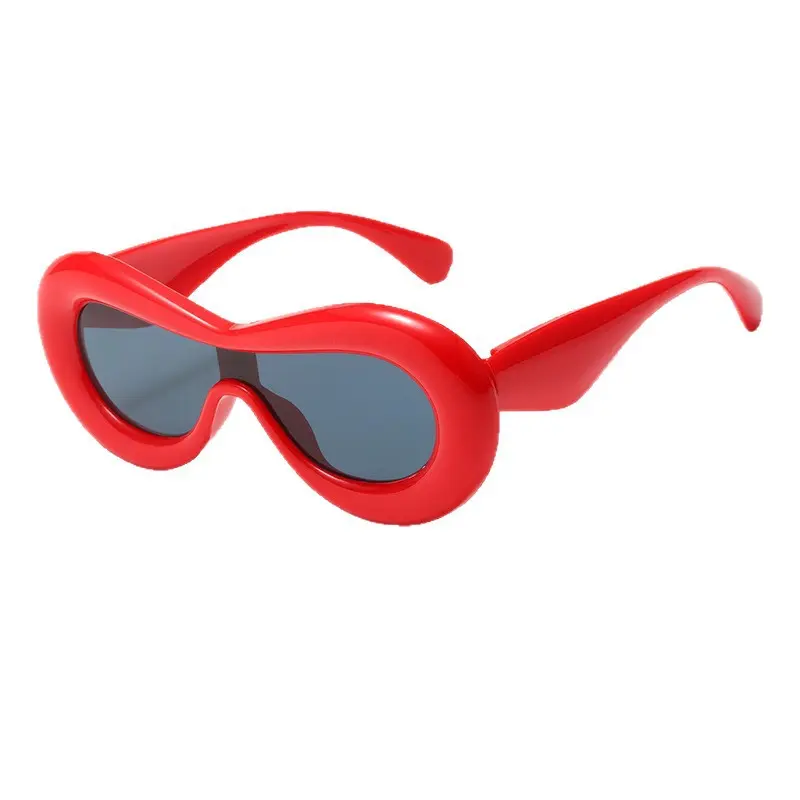 Funny fun inflatable cute balloon  female versatile Internet celebrity hipster street shot glasses male personality  Retro Oval Cateye Sunglasses Large Polarized active eyewear