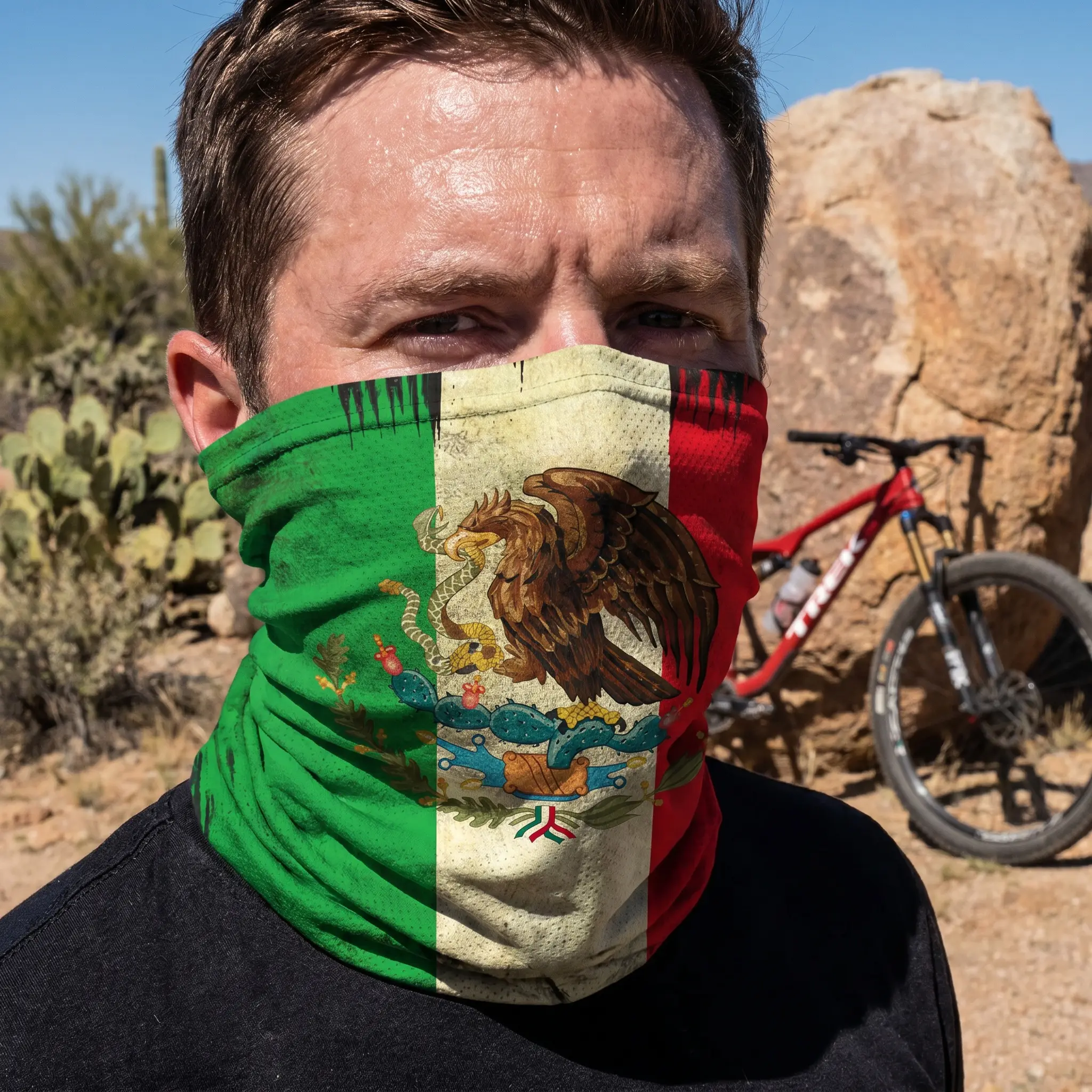 United States, Paisley Mexican Pattern 6-Pack Seamless Neck Hood Bandana Unisex, Scarf Bandana, Balaclava Bandana, Great for cycling, fishing, and construction work