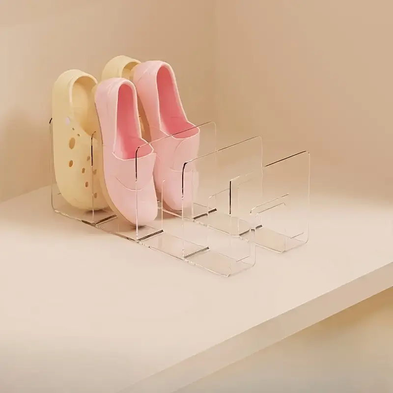 1pc 4-tier children's shoe rack, acrylic transparent exquisite shoe rack, baby shoes organizer rack