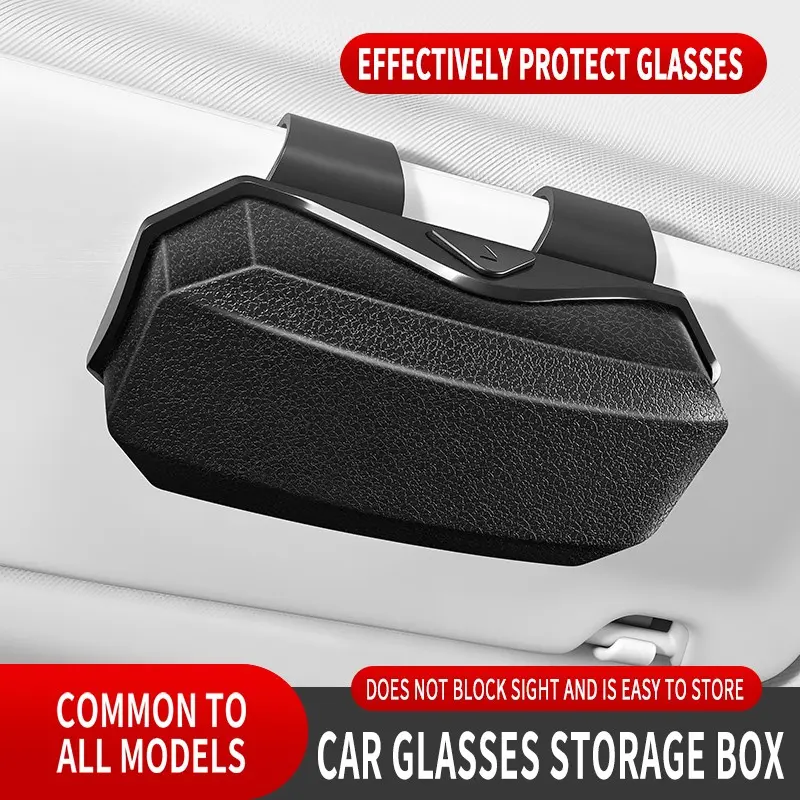 Fashion Car Sun Visor Glasses Case, Auto Interior Accessories for Driver, Compatible with Toyota Corolla, Prado, Yaris, Land Cruiser, Camry, Vios, Highlander, Avalon