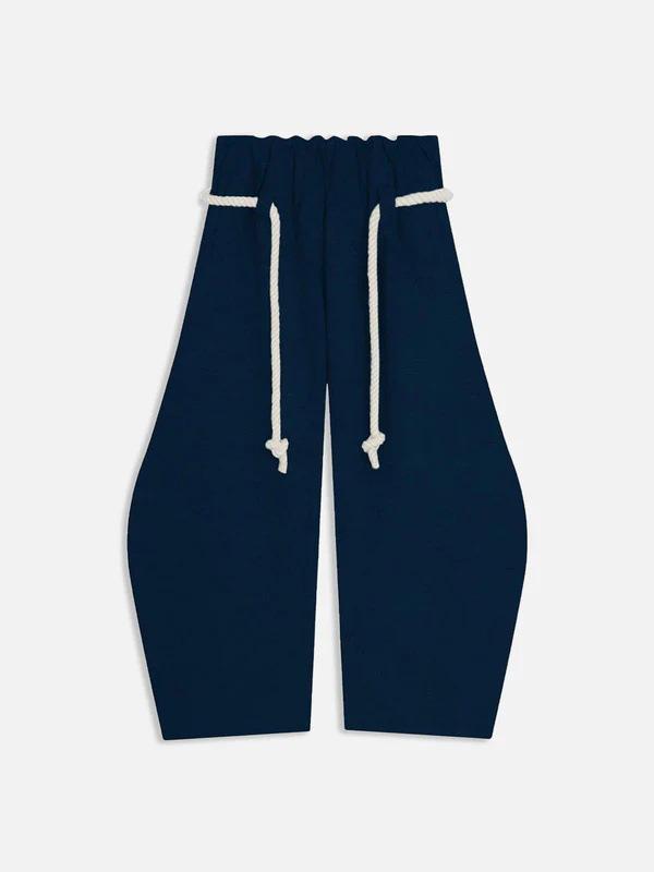 YYK High Waist Baggy Wide-Leg Sweatpants with Pockets Drawstring Elastic Waist Casual Streetwear Vintage Streetwear Joggers for men and women