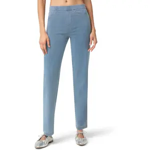 Denim Straight Leg Pants