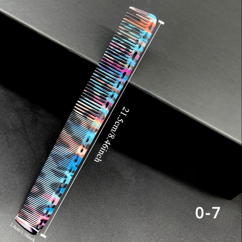 Colorful Hair Comb Set, 6 Counts/set Dry & Wet Hair Comb, Anti-static Hair Styling Comb, Professional Hair Styling Tool for Salon & Barber Shop, Hair Care Tool