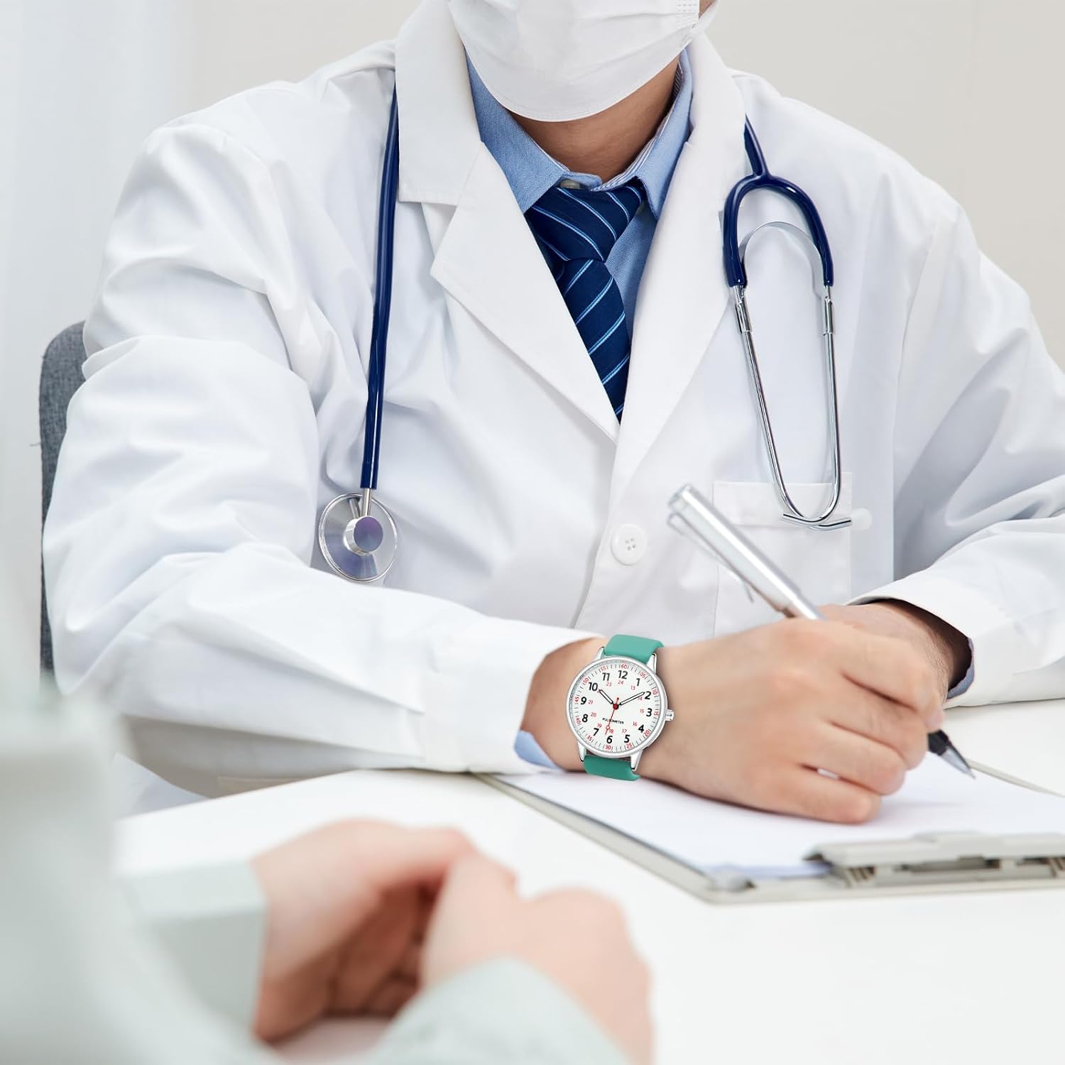 Women Watch for Nurse Easy to Read Dial Wristwatches  Band Water Resistant Watches Second Hand and 24 Hour