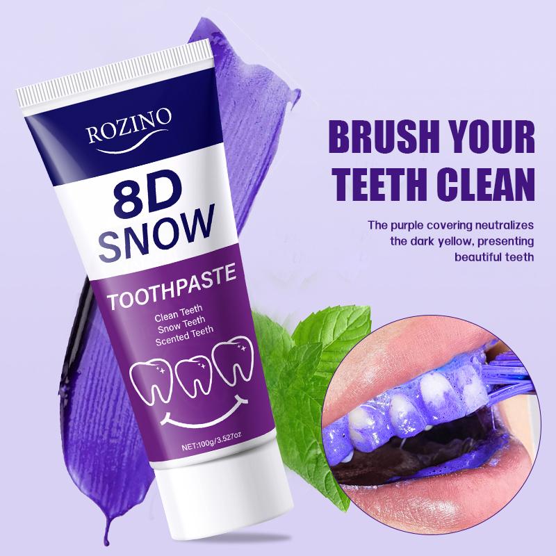 Rozino 8D Snow Toothpaste - Whitening & Fresh Breath - TikTok Shop