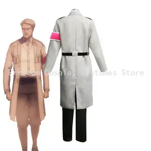 Anime Attack on Titan Season 4 Marley Military Uniform Reiner Braun Cosplay Jacket Shirt Pants Tie Belt armband Set