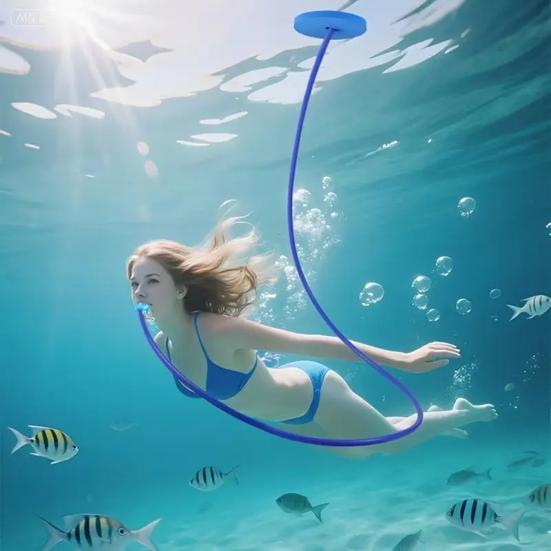 Diving Breathing Tube, Anti-Throat Single Dual-Head Respirator, Silicone Material, Leak-Proof Design, Ideal for Beginners, Summer Essential Gift, Diving Gear