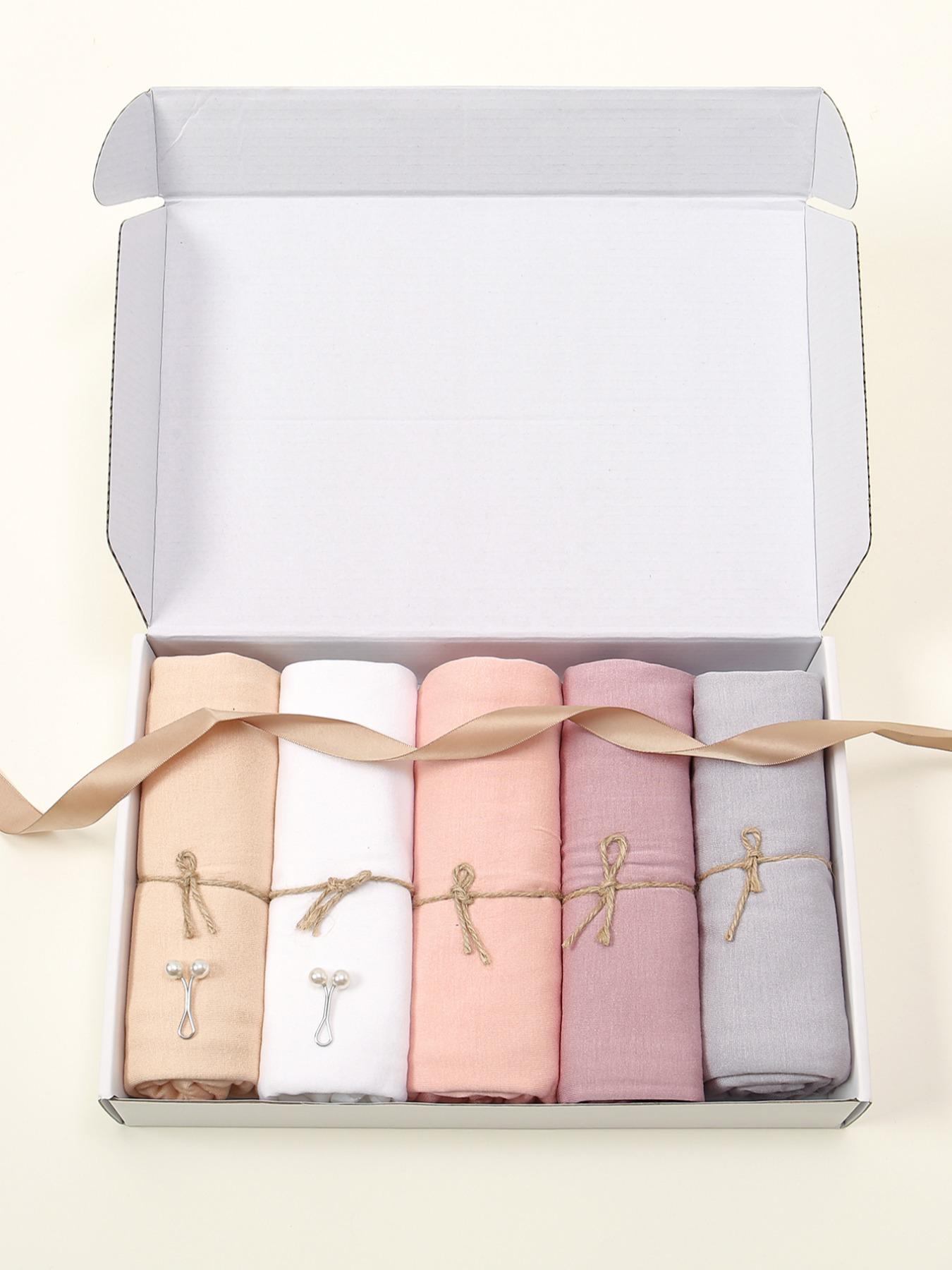 Women's Solid Color Khimars, Soft Comfortable Hijabs, Fashionable Modest Hijab for Daily Wear, Holiday Gift for Women