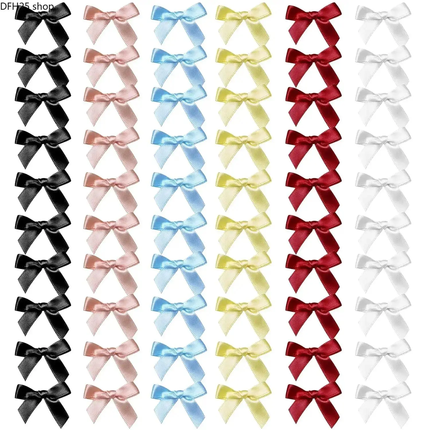 Mini Bow Hair Clip Set for Women and Girls, Ribbon Alligator Barrette Hair Accessory for Daily Styling, Lightweight Secure Hold Design