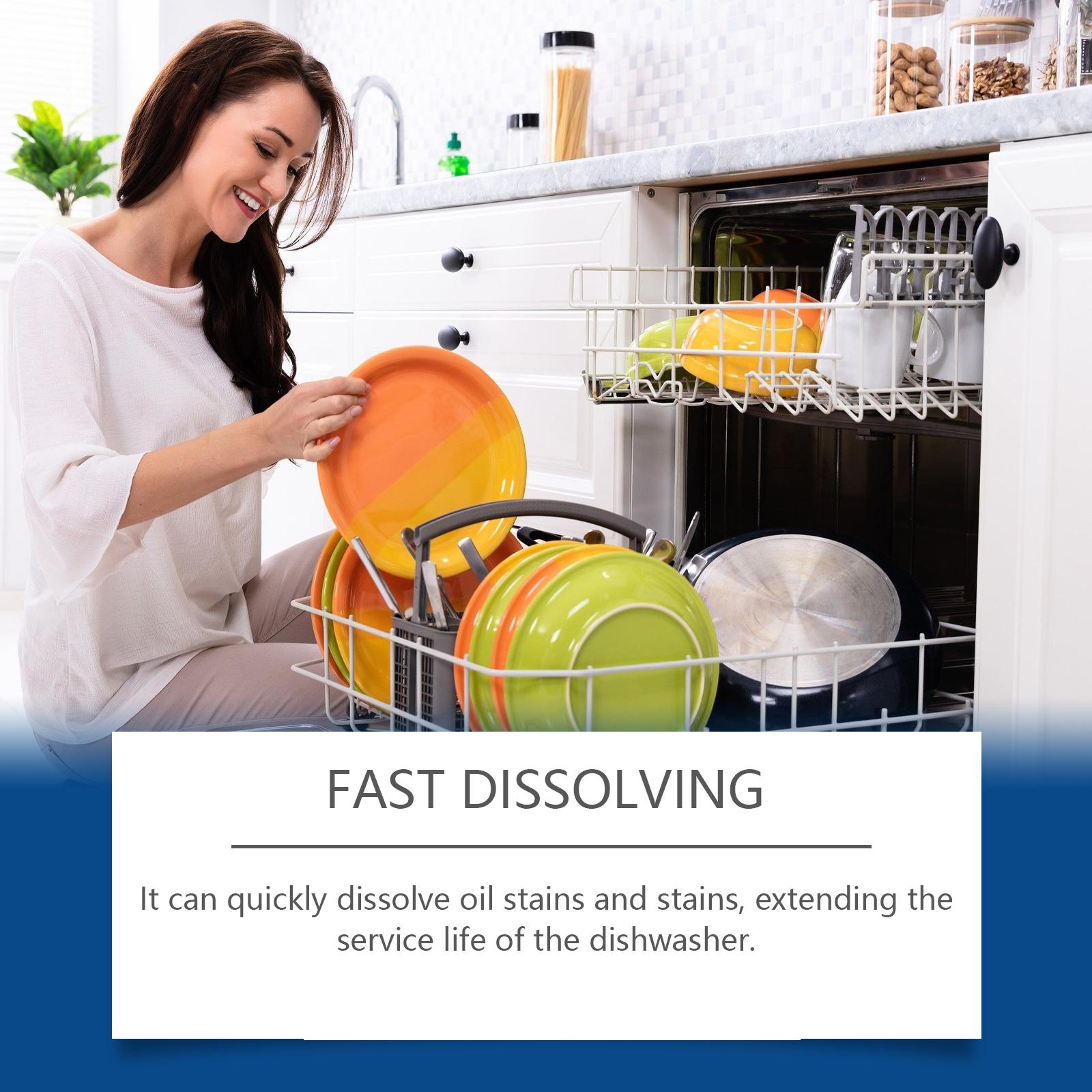 Dishwasher Foaming Cleaner Multi-Effect Kitchenware Stain and Grease Remover Dishwasher Cleaning Agent