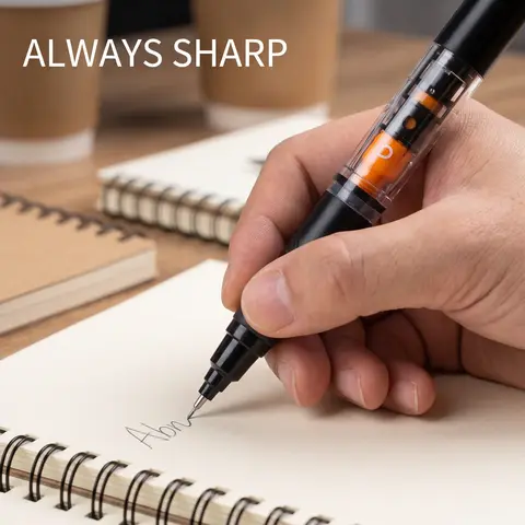 Mechanical Pencil, 1 Count Comfort Grip Retractable Mechanical Pencil, Erasable 0.5mm HB Lead Pencil, Mechanical Drawing Pencils, Writing Stationery, Office Stationery & Supplies, School Supplies